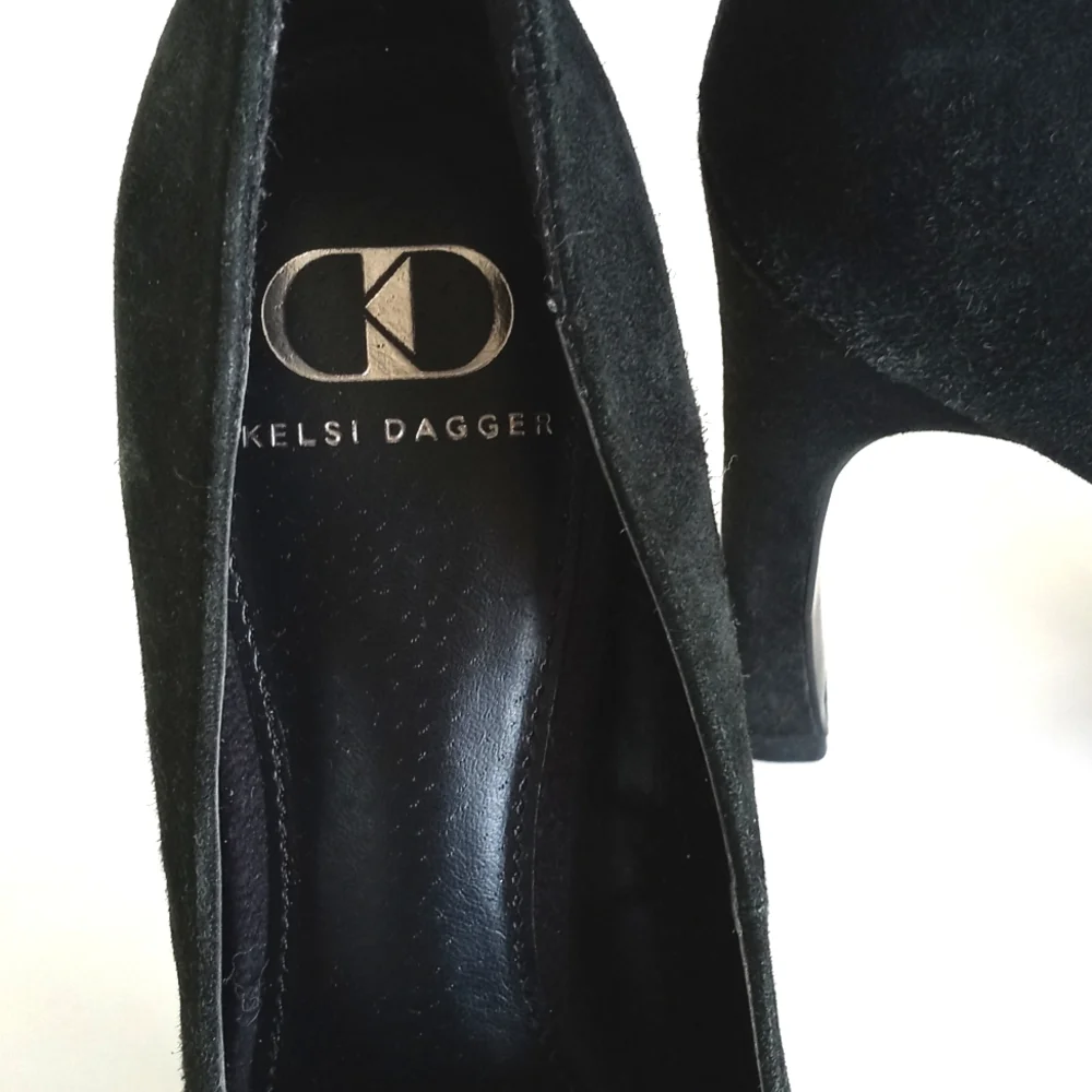 Kelsi Dagger Feminine Women's Black Suede Abrielle Platform 5